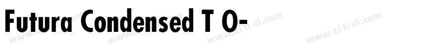 Futura Condensed T O字体转换